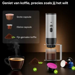 Campingwise draagbare espressomachine - Grey