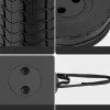 Campingwise opvouwbare camping kruk - Blue