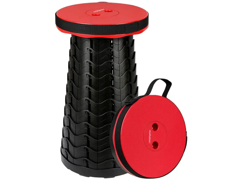 Campingwise opvouwbare camping kruk - Red