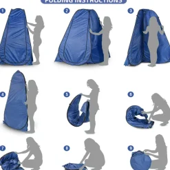 Campingwise pop-up douchetent - Blue