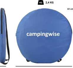 Campingwise pop-up douchetent - Blue