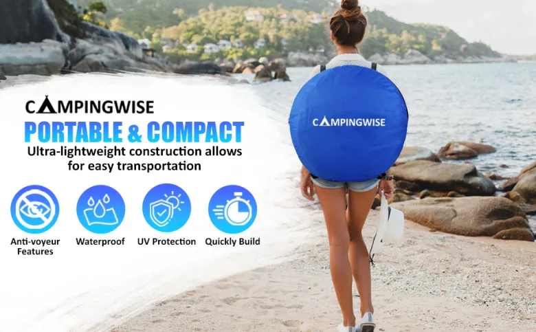 Campingwise pop-up douchetent - Blue