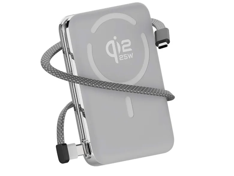 Campingwise Qi2.2 10000mAh magnetische powerbank - White