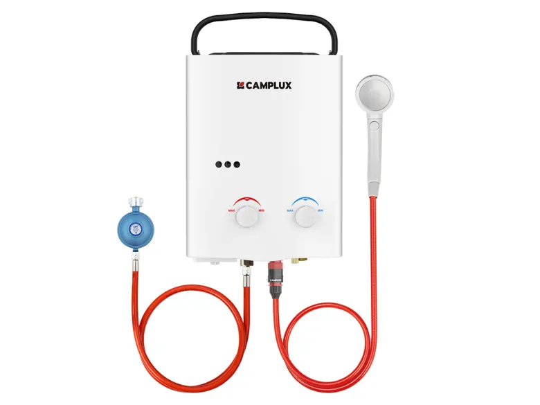 Camplux AY132 5 liter draagbare geiser - 50 mbar