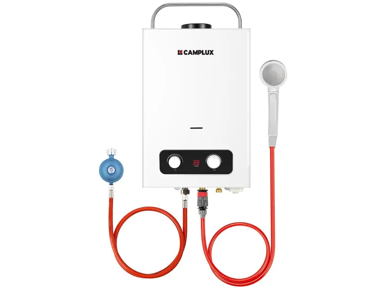 Camplux BD158 6 liter draagbare geiser - 50 mbar