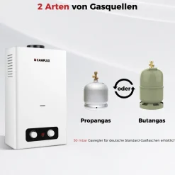 Camplux BD264 10 liter geiser - 50 mbar