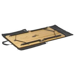 Campout Bamboe campingtafel met opbergnet - 120 x 70 cm
