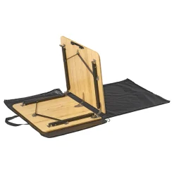 Campout Bamboe campingtafel met opbergnet - 120 x 70 cm