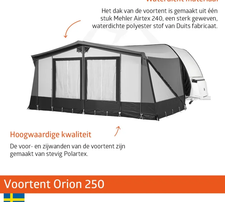Campout Orion 250 voortent - 876-900 cm