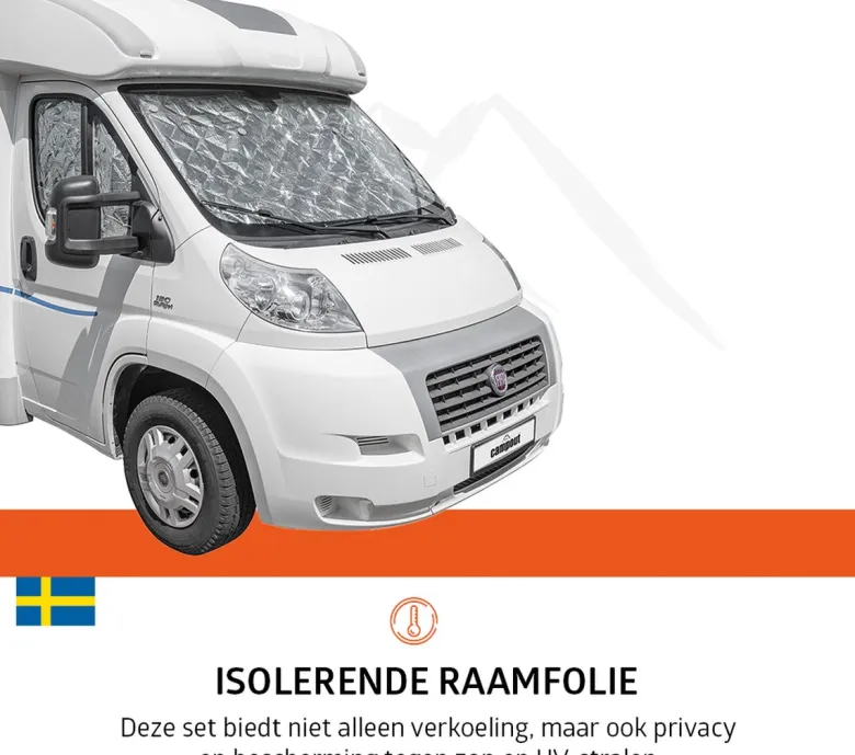 Campout Raamisolatieset - Fiat Ducato X250 vanaf 06-2006