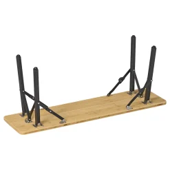 Campout 100 x 27 cm bamboe campingbank - Set van 2