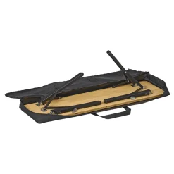 Campout 100 x 27 cm bamboe campingbank - Set van 2