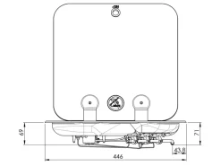 CAN FC1347-E-W inbouw gaskookplaat