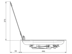 CAN FC1347-E-W inbouw gaskookplaat