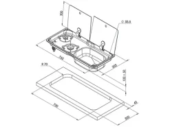 CAN FL1765 kook-spoelcombinatie