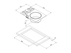 CAN PV1360 kook-spoelcombinatie