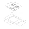 CAN PV1352-S inbouw gaskookplaat