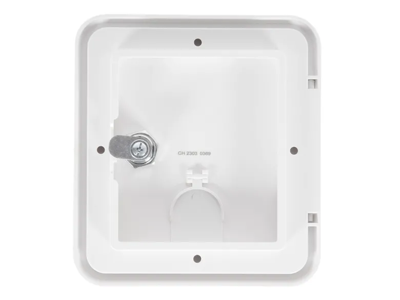 Carbest serviceluik met slot white - 107 x 122 mm