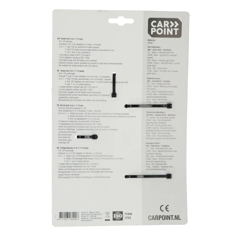 Carpoint aanhangerverlichting Testerkit