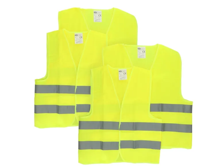 Carpoint Combi Set veiligheidsvest - 2x maat S + 2x maat XL