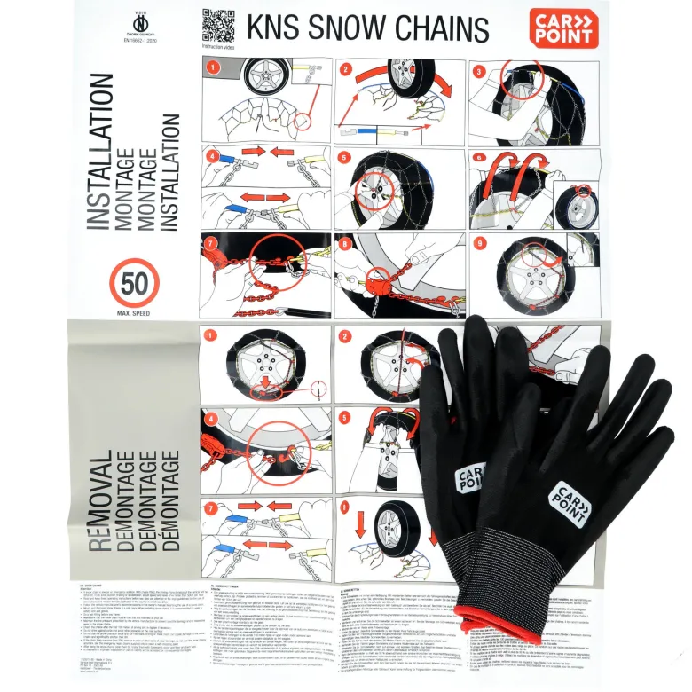 Carpoint KNS-100 sneeuwkettingen - 9 mm