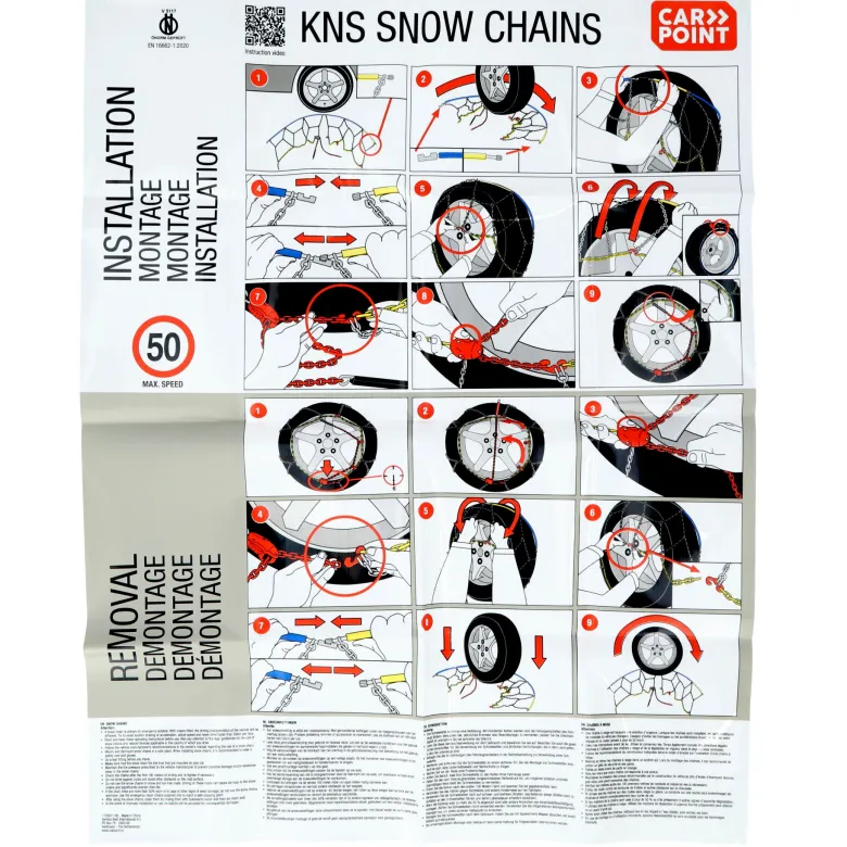 Carpoint KNS-90 sneeuwkettingen - 9 mm