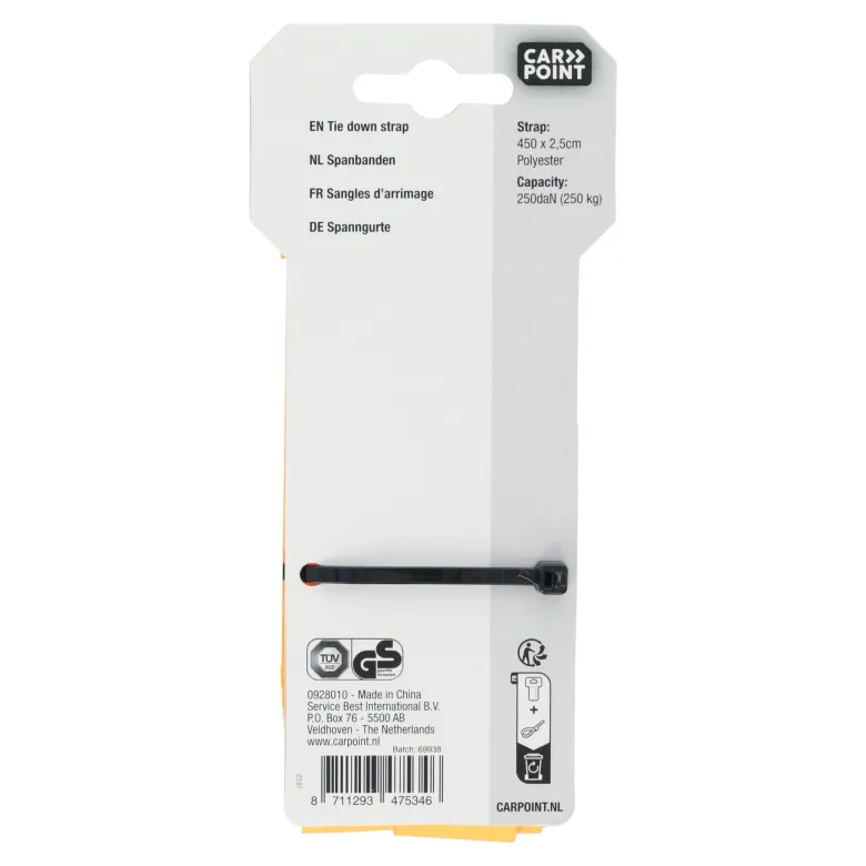 Carpoint 4,5 meter spanband - Set van 2