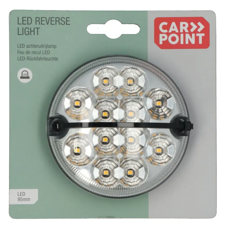 Carpoint 95 mm Rond LED achteruitrijlamp