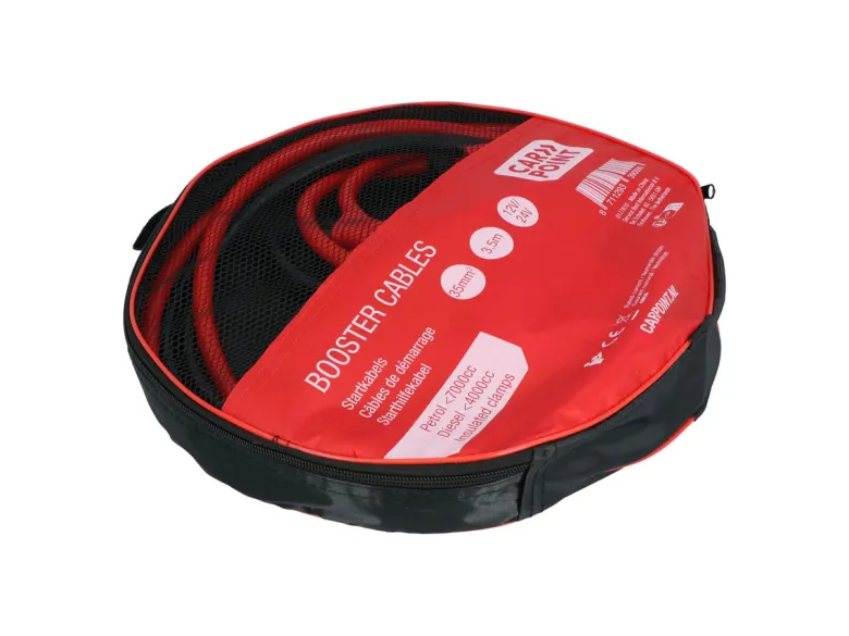 Carpoint 35 mm startkabel met geïsoleerde handgrepen