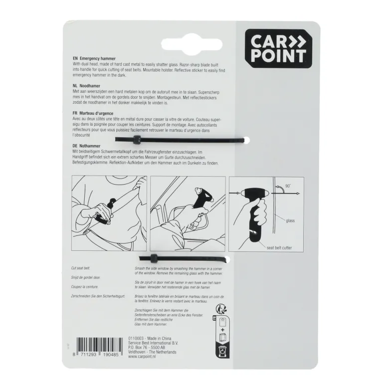 Carpoint Noodhamer - Black