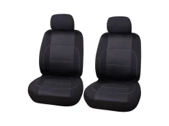 Carpoint Paris 4-delige stoelhoesset - Black/Grey