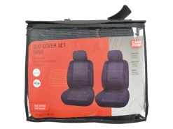 Carpoint Paris 4-delige stoelhoesset - Black/Grey