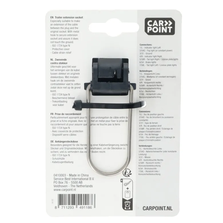 Carpoint 7-polige zwevende contrastekker