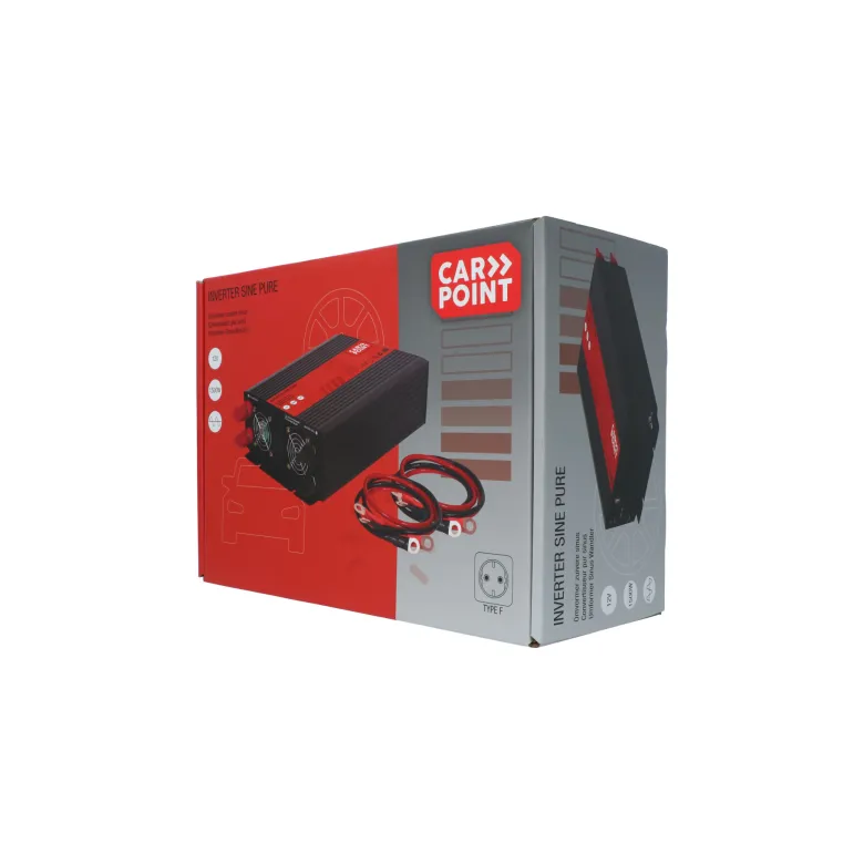 Carpoint Pure Sinus omvormer - 1500 watt