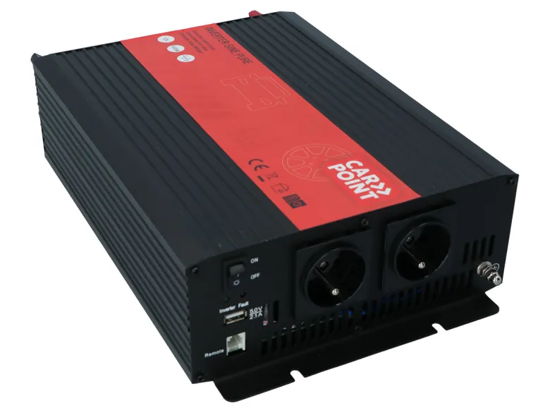 Carpoint 12V>230V Frans Pure Sinus Omvormer - 1500 Watt