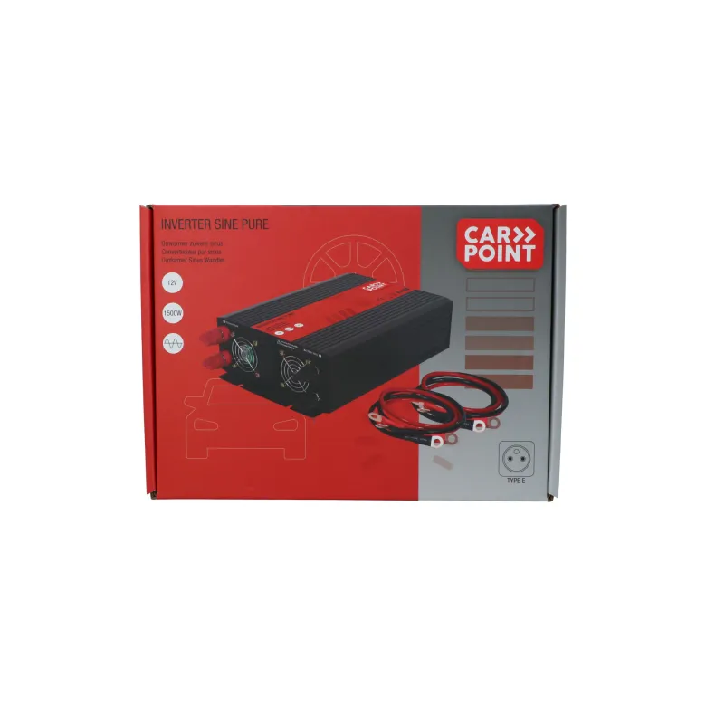 Carpoint 12V>230V Frans Pure Sinus Omvormer - 1500 Watt