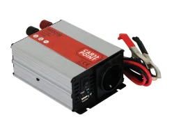 Carpoint 300 watt omvormer met accuklemmen