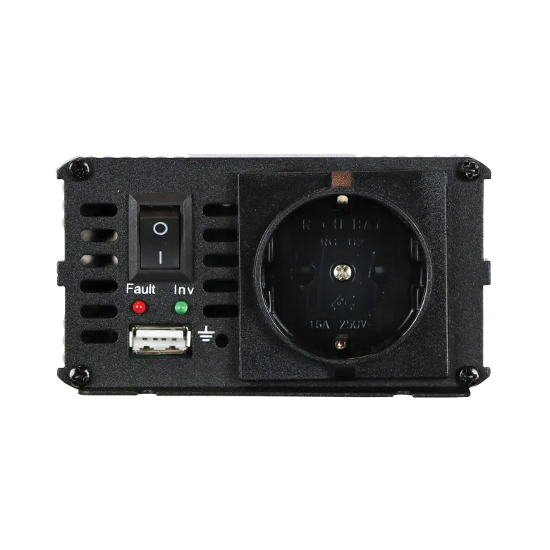 Carpoint 300 watt omvormer met accuklemmen