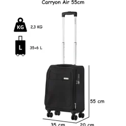 CarryOn Air 55 cm handbagage koffer - Black