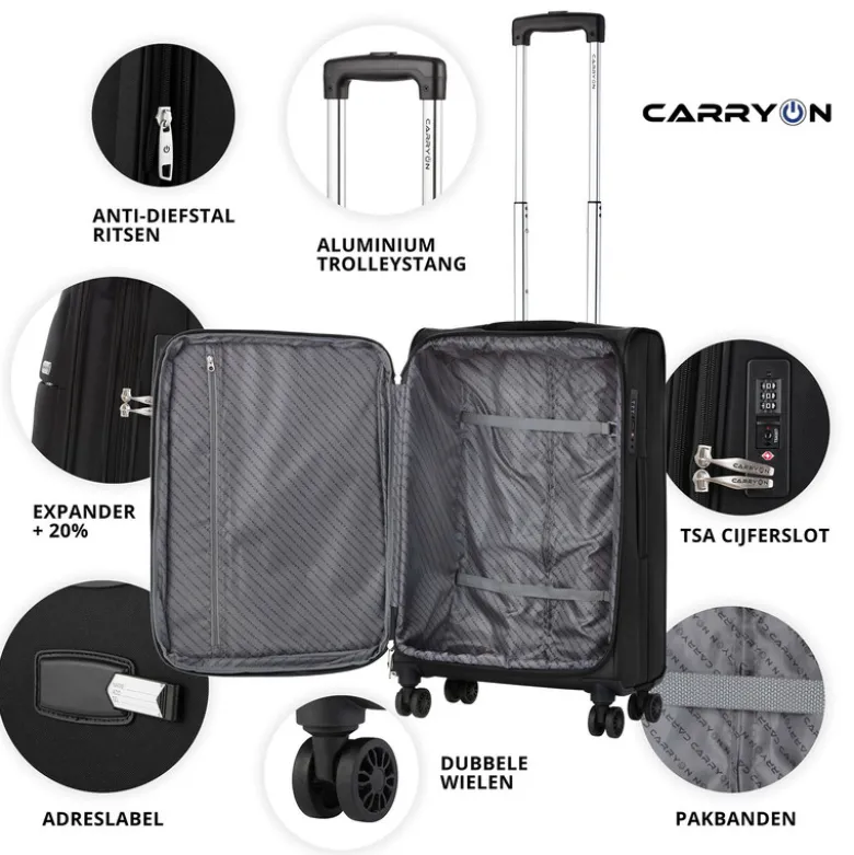 CarryOn Air 66 cm koffer - Black