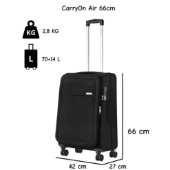 CarryOn Air 66 cm koffer - Black