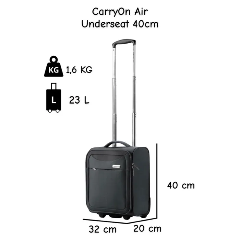 CarryOn Air Underseat 40 cm koffer - Black