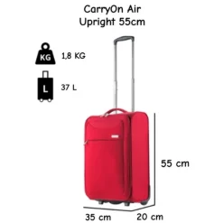 CarryOn Air Upright 55 cm handbagage koffer - Red