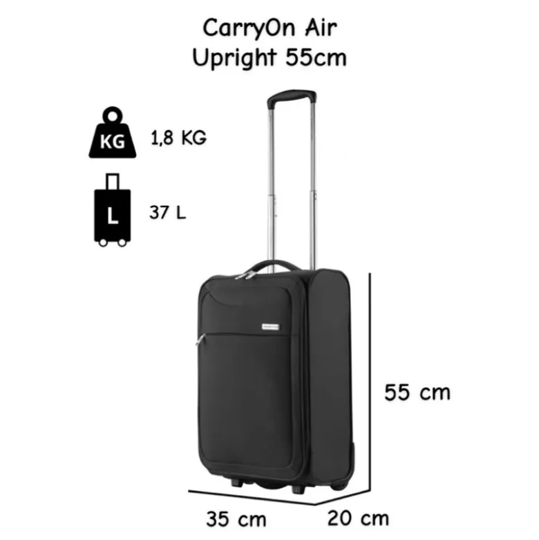 CarryOn Air Upright 55 cm handbagagekoffer - Black