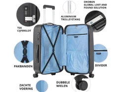 CarryOn Skyhopper 55 cm reiskoffer - Black