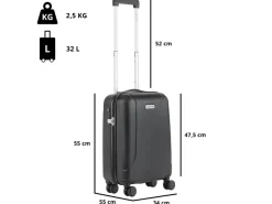 CarryOn Skyhopper 55 cm reiskoffer - Black