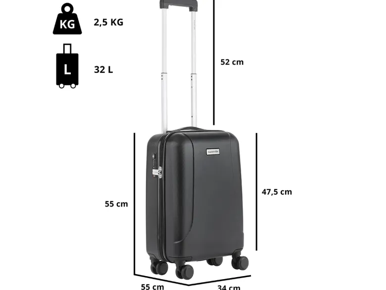 CarryOn Skyhopper 55 cm reiskoffer - Black