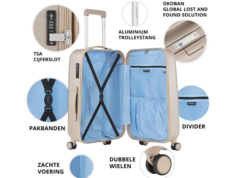 CarryOn Skyhopper 55 cm reiskoffer - Champagne
