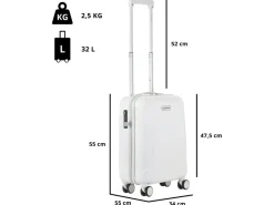 CarryOn Skyhopper 55 cm reiskoffer - White