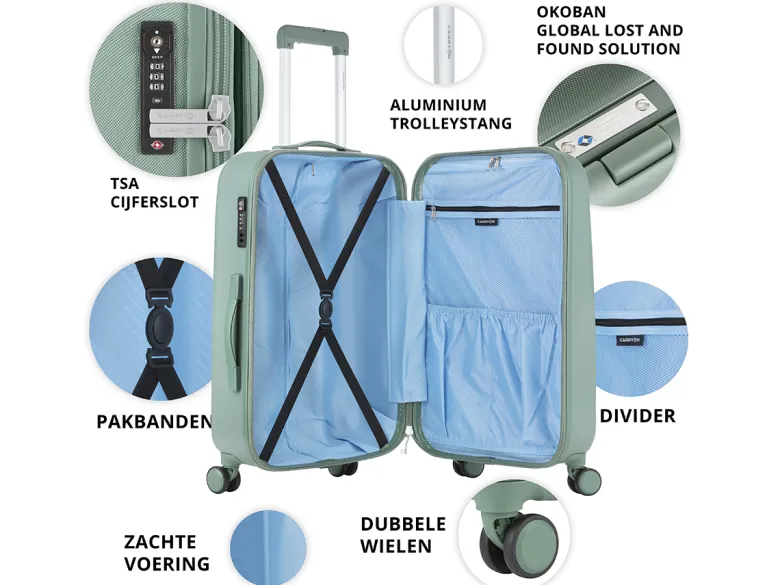 CarryOn Skyhopper 55 cm reiskoffer - Olive